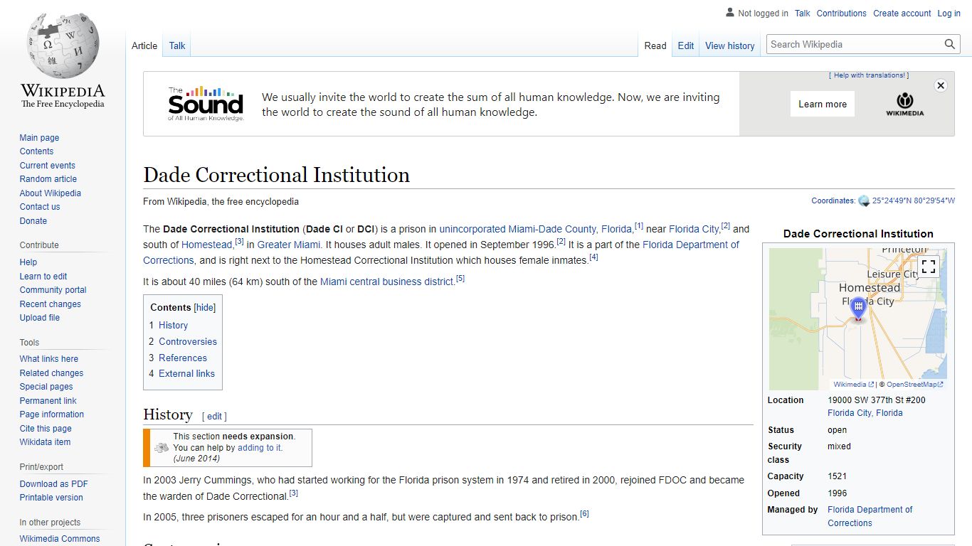 Dade Correctional Institution - Wikipedia